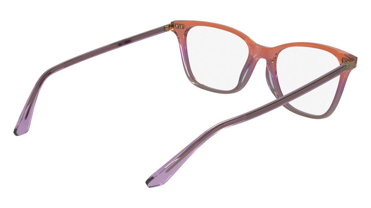 Eyeglasses Calvin Klein CK23544 (815) color transparent orange/pink/nude shape rectangle lenses demo