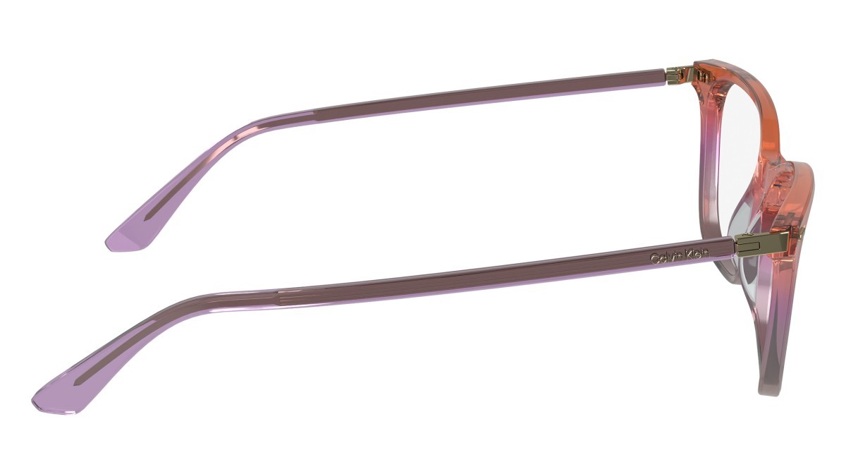 Eyeglasses Calvin Klein CK23544 (815) color transparent orange/pink/nude shape rectangle lenses demo