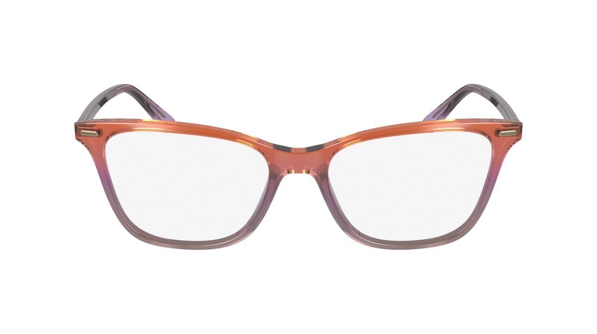 Eyeglasses Calvin Klein CK23544 (815) color transparent orange/pink/nude shape rectangle lenses demo
