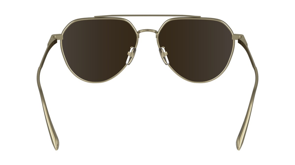 Sonnenbrillen Calvin Klein CK24100S (720) farbe matte gold form aviator gläser solid brown