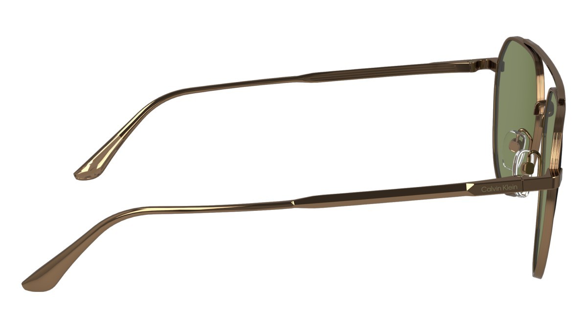 Sonnenbrillen Calvin Klein CK24100S (771) farbe amber gold form aviator gläser solid green