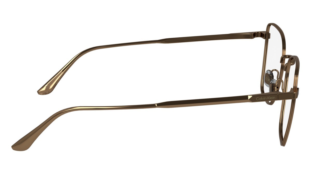 Eyeglasses Calvin Klein CK24102N (771) color amber gold shape rectangle 