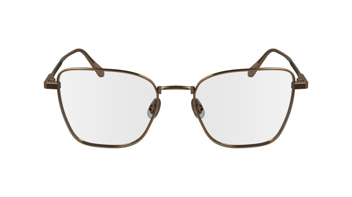 Eyeglasses Calvin Klein CK24102N (771) color amber gold shape rectangle 