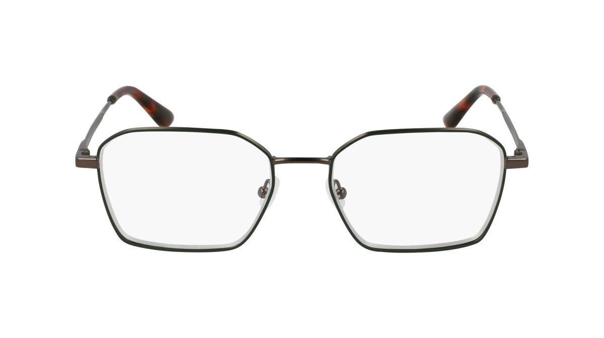 Brillen Calvin Klein CK24104 (009) farbe dark gunmetal/green form rechteckig 