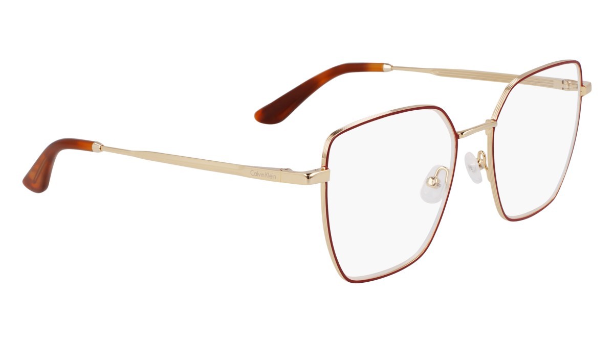 Eyeglasses Calvin Klein CK24105 (718) color gold/burgundy shape rectangle 