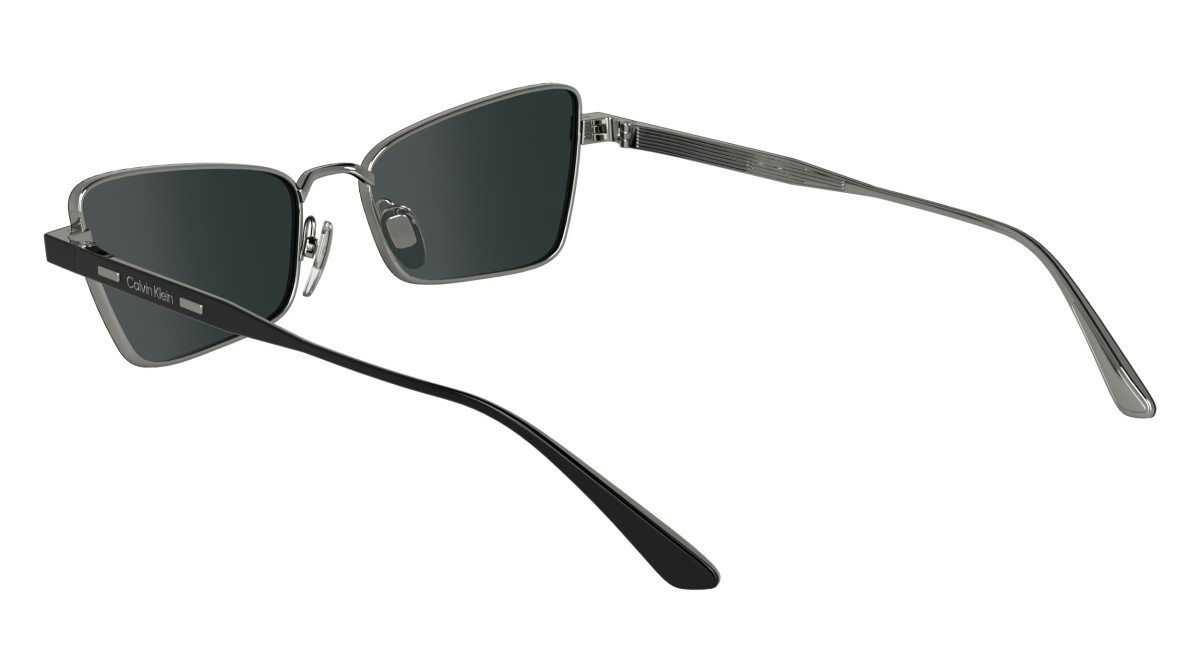 Sunglasses Calvin Klein CK24110S (001) color black shape butterfly lenses solid grey