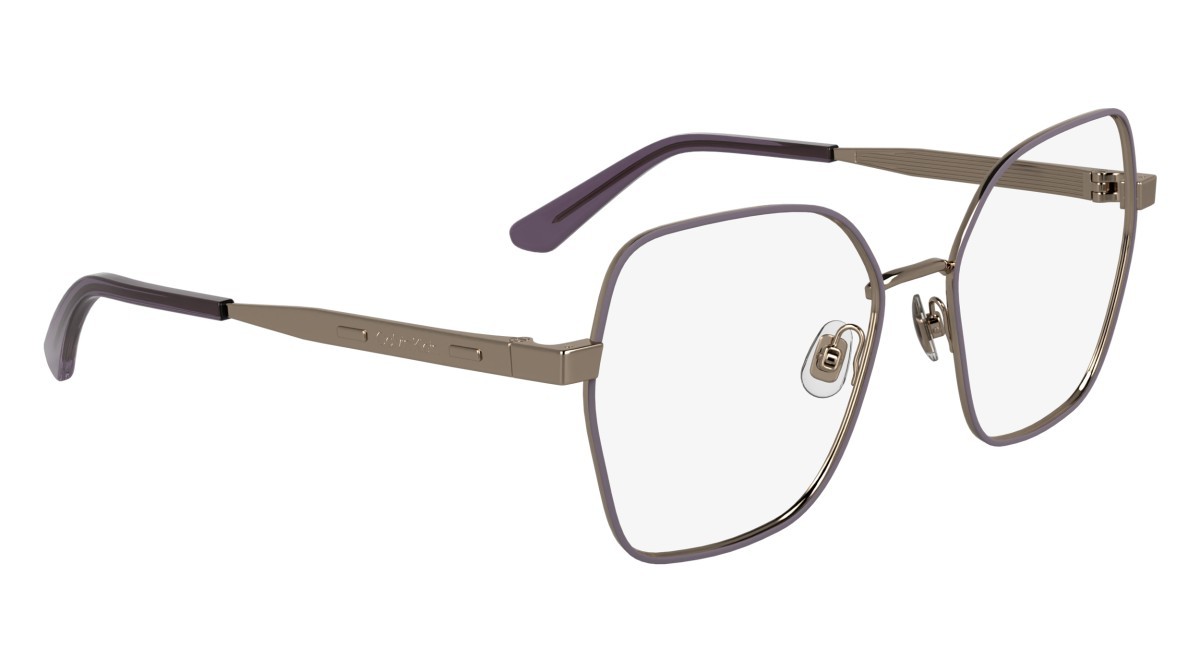 Eyeglasses Calvin Klein CK24112 (772) color rose gold/lavander shape square lenses color 2
