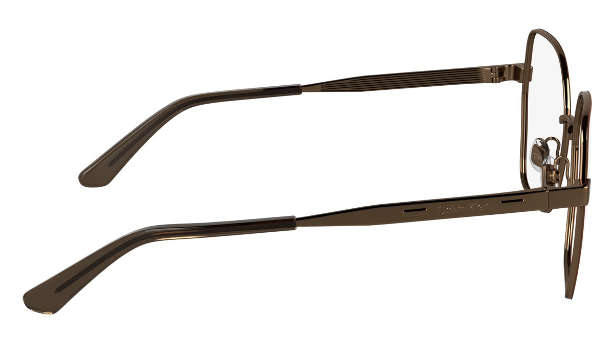 Eyeglasses Calvin Klein CK24112 (783) color amber gold/nude shape square lenses color 3