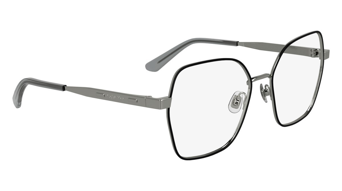 Occhiali da vista Calvin Klein CK24112 N (041) colore silver/black forma quadrato 