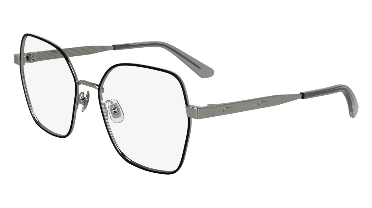 Occhiali da vista Calvin Klein CK24112 N (041) colore silver/black forma quadrato 