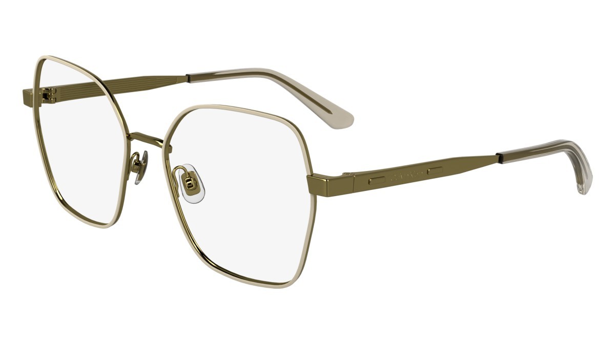 Eyeglasses Calvin Klein CK24112 N (719) color gold/ivory shape square 
