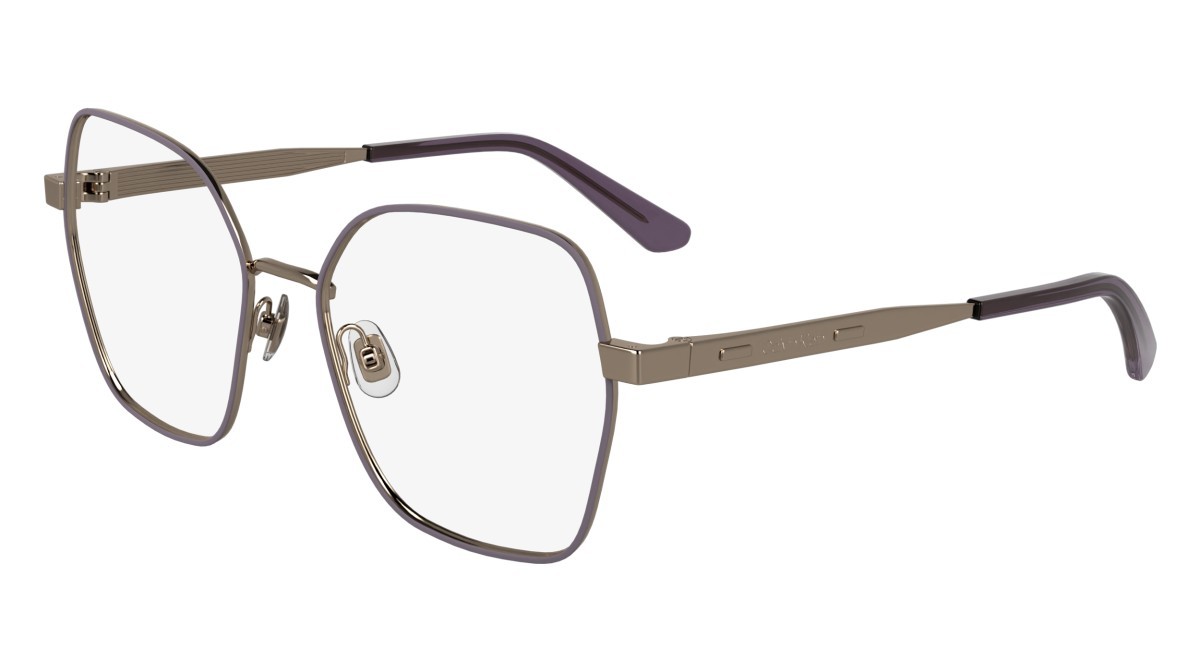 Eyeglasses Calvin Klein CK24112 N (772) color rose gold/lavander shape square 