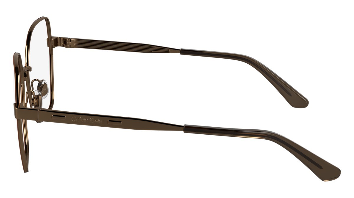 Eyeglasses Calvin Klein CK24112 N (783) color amber gold/nude shape square 