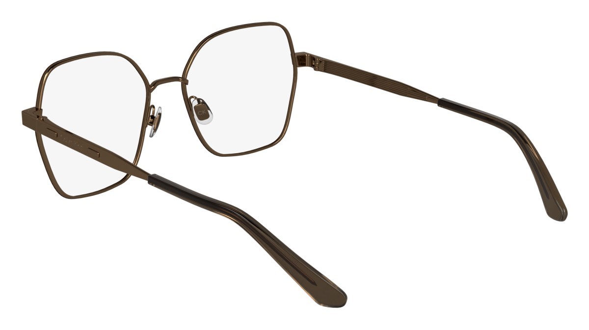 Eyeglasses Calvin Klein CK24112 N (783) color amber gold/nude shape square 