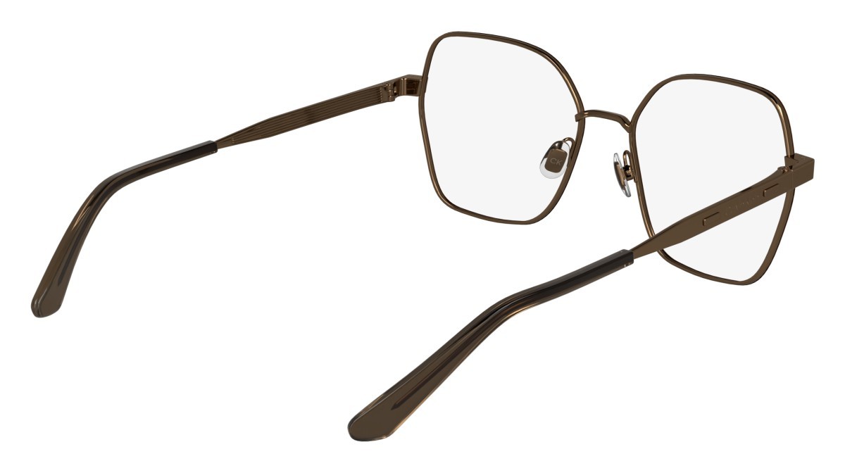 Eyeglasses Calvin Klein CK24112 N (783) color amber gold/nude shape square 