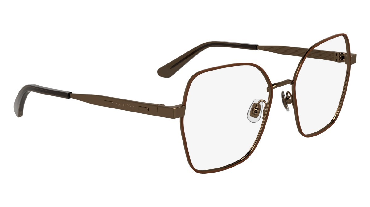 Eyeglasses Calvin Klein CK24112 N (783) color amber gold/nude shape square 
