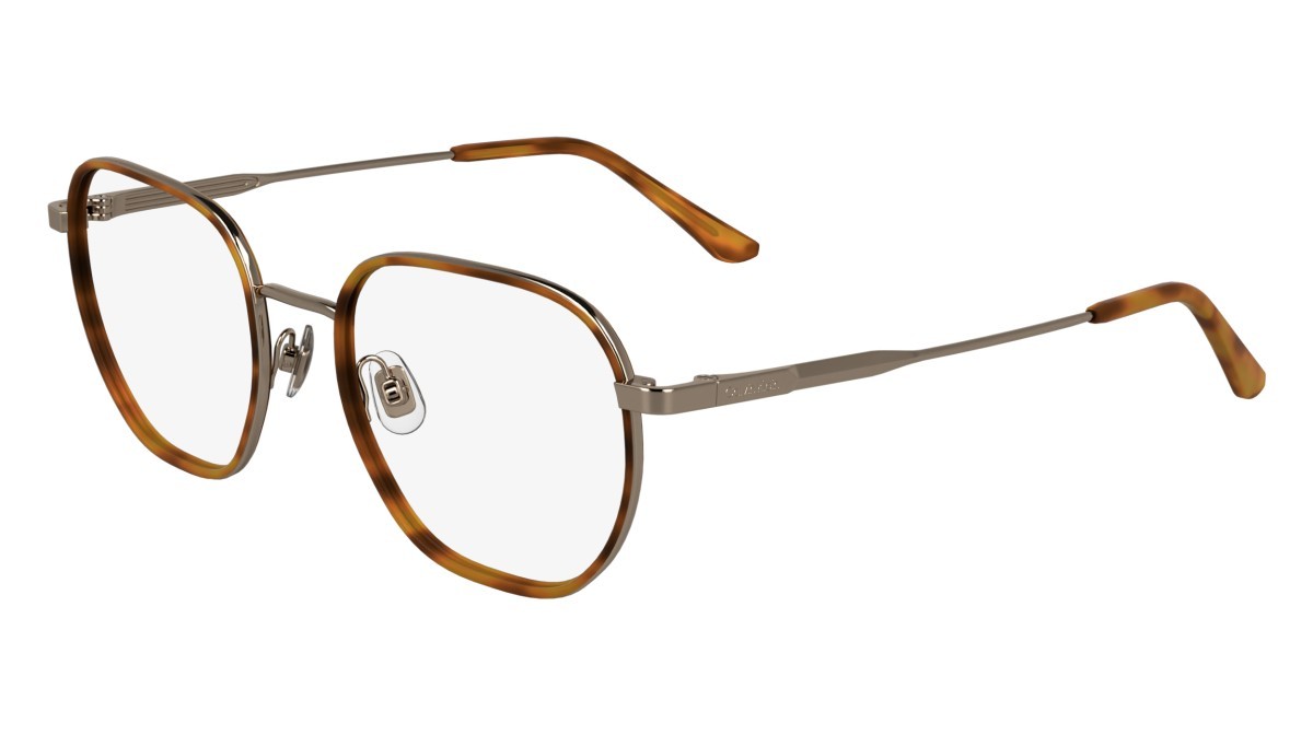 Brillen Calvin Klein CK24113 (265) farbe blonde havana form rechteckig gläser col