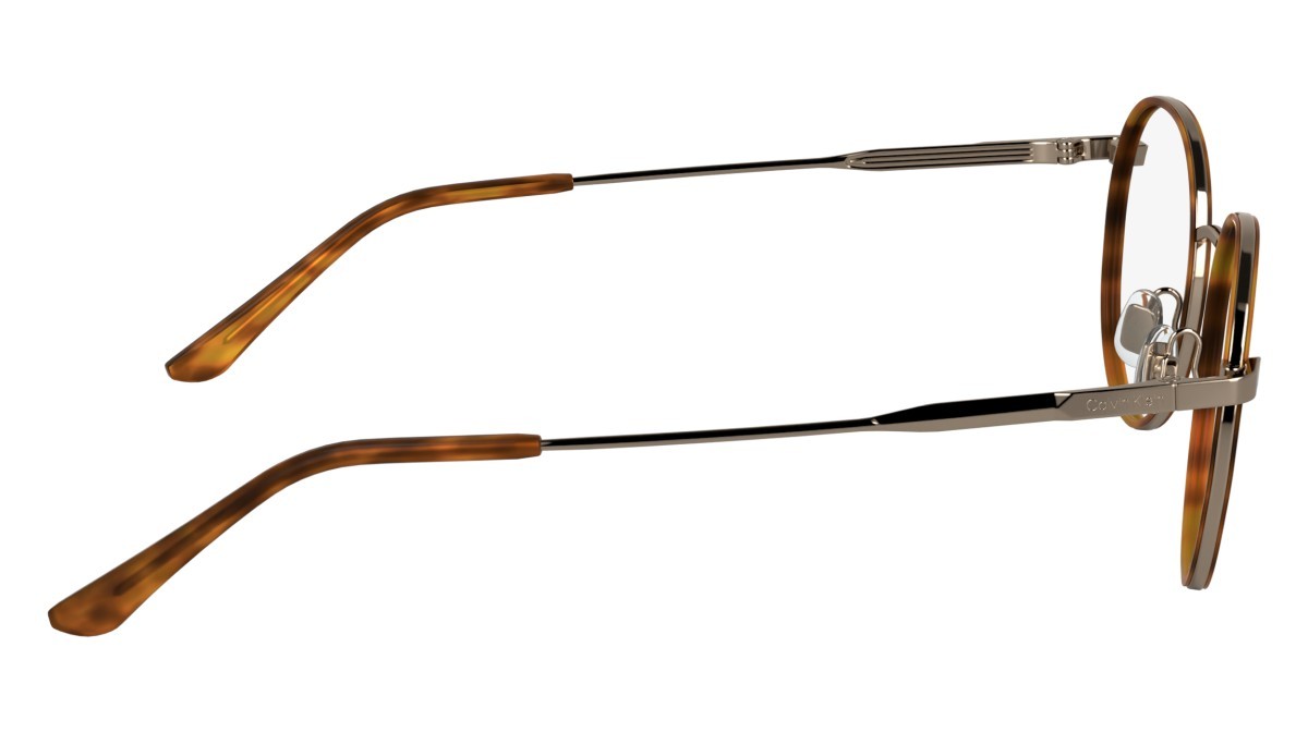Brillen Calvin Klein CK24114 (265) farbe blonde havana form rund gläser color 3