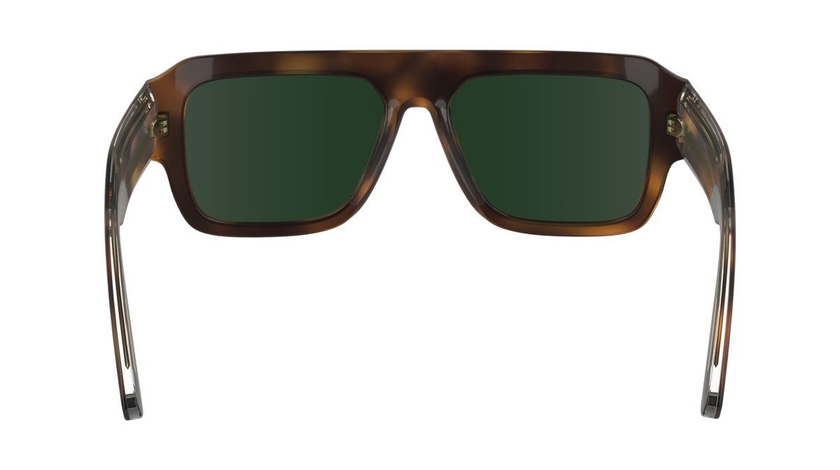 Sonnenbrillen Calvin Klein CK24501S (240) farbe havana form rechteckig gläser solid green