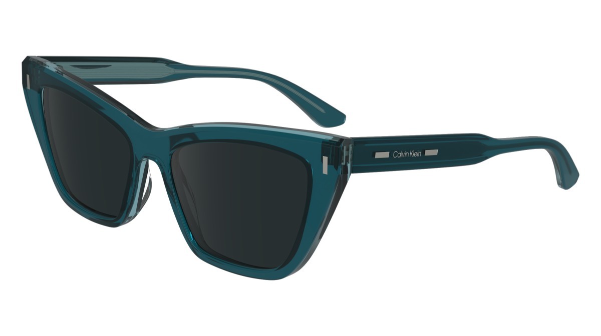 Sonnenbrillen Calvin Klein CK24505S (432) farbe petrol form schmetterling gläser solid smoke