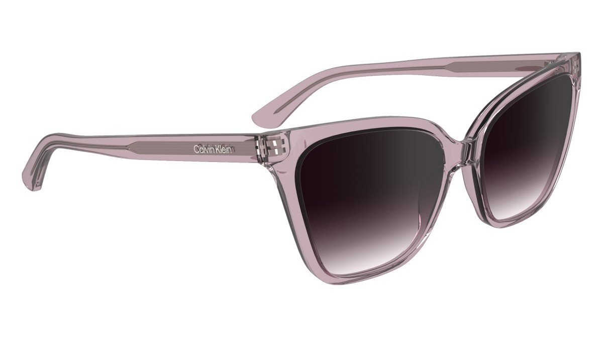 Sunglasses Calvin Klein CK24507S (601) color rose shape cat eye lenses gradient wine