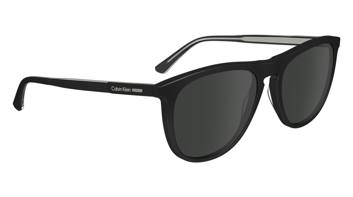 Sonnenbrillen Calvin Klein CK24508S (001) farbe black form aviator gläser solid grey