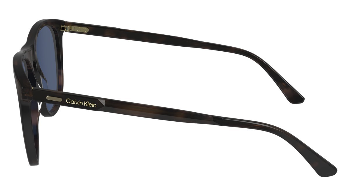 Sonnenbrillen Calvin Klein CK24508S (240) farbe havana form aviator gläser solid blue