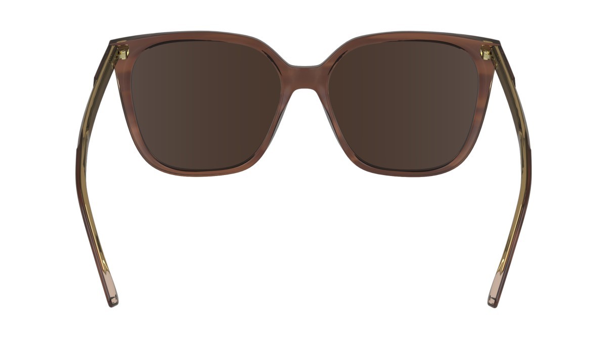 Sunglasses Calvin Klein CK24509S (203) color striped brown/rose shape rectangle lenses solid wine