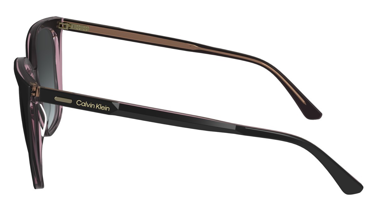 Occhiali da sole Calvin Klein CK24509S N (012) colore black/pink forma rettangolare 