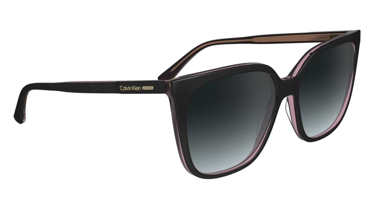 Occhiali da sole Calvin Klein CK24509S N (012) colore black/pink forma rettangolare 