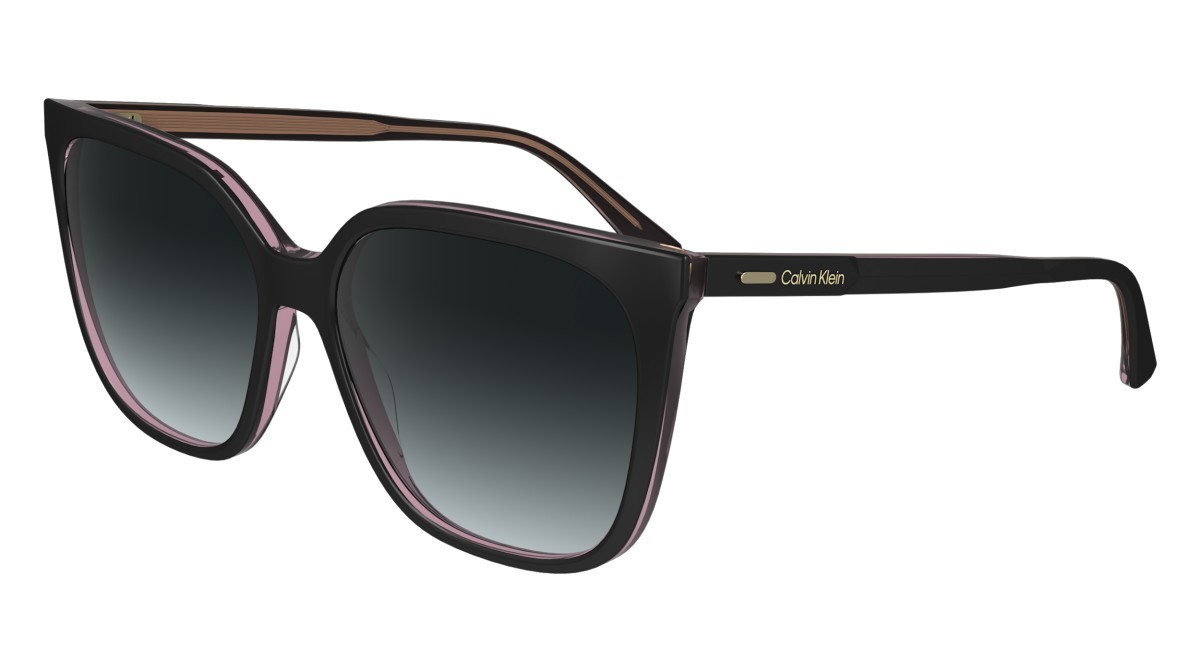 Occhiali da sole Calvin Klein CK24509S N (012) colore black/pink forma rettangolare 