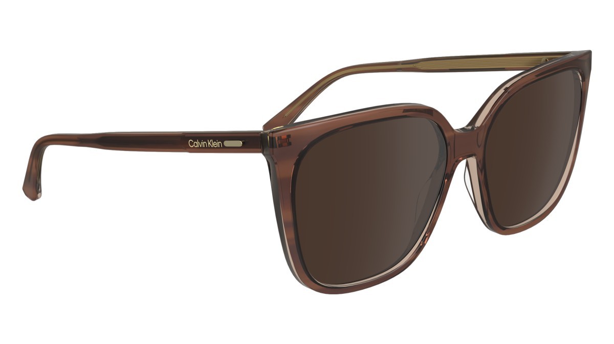 Sunglasses Calvin Klein CK24509S N (203) color striped brown/rose shape rectangle 