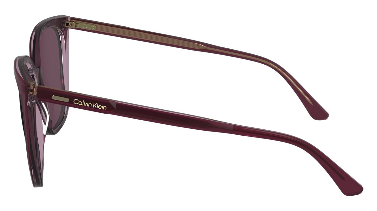 Sunglasses Calvin Klein CK24509S N (613) color cherry/rose shape rectangle 