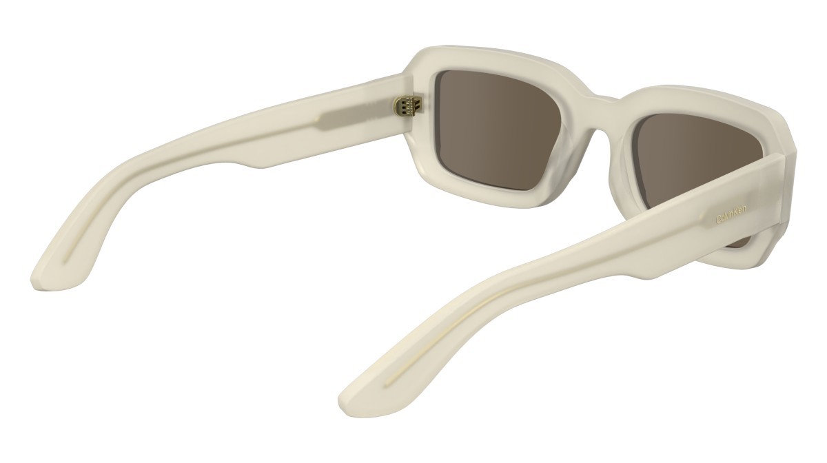 Sunglasses Calvin Klein CK24511S (109) color chalk shape rectangle lenses solid brown