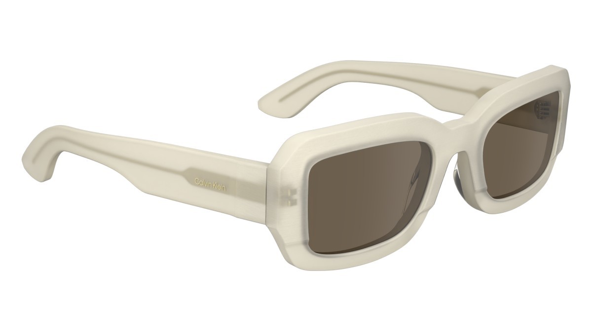 Sunglasses Calvin Klein CK24511S (109) color chalk shape rectangle lenses solid brown