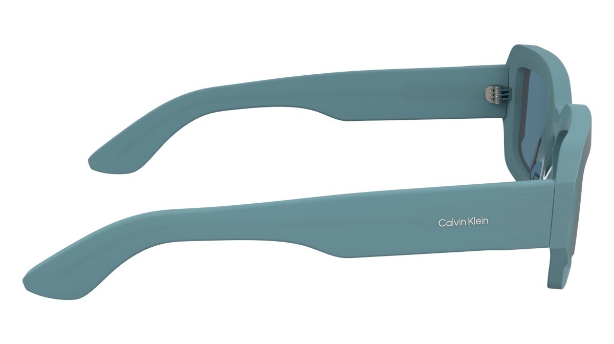 Sunglasses Calvin Klein CK24511S (413) color azure shape rectangle lenses solid azure