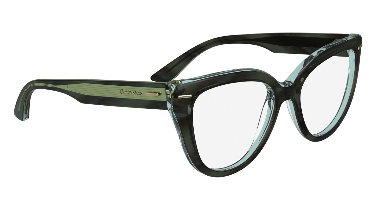 Eyeglasses Calvin Klein CK24514 (031) color striped grey/azure shape butterfly 