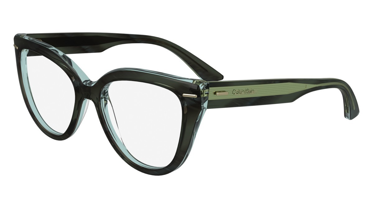 Eyeglasses Calvin Klein CK24514 (031) color striped grey/azure shape butterfly 