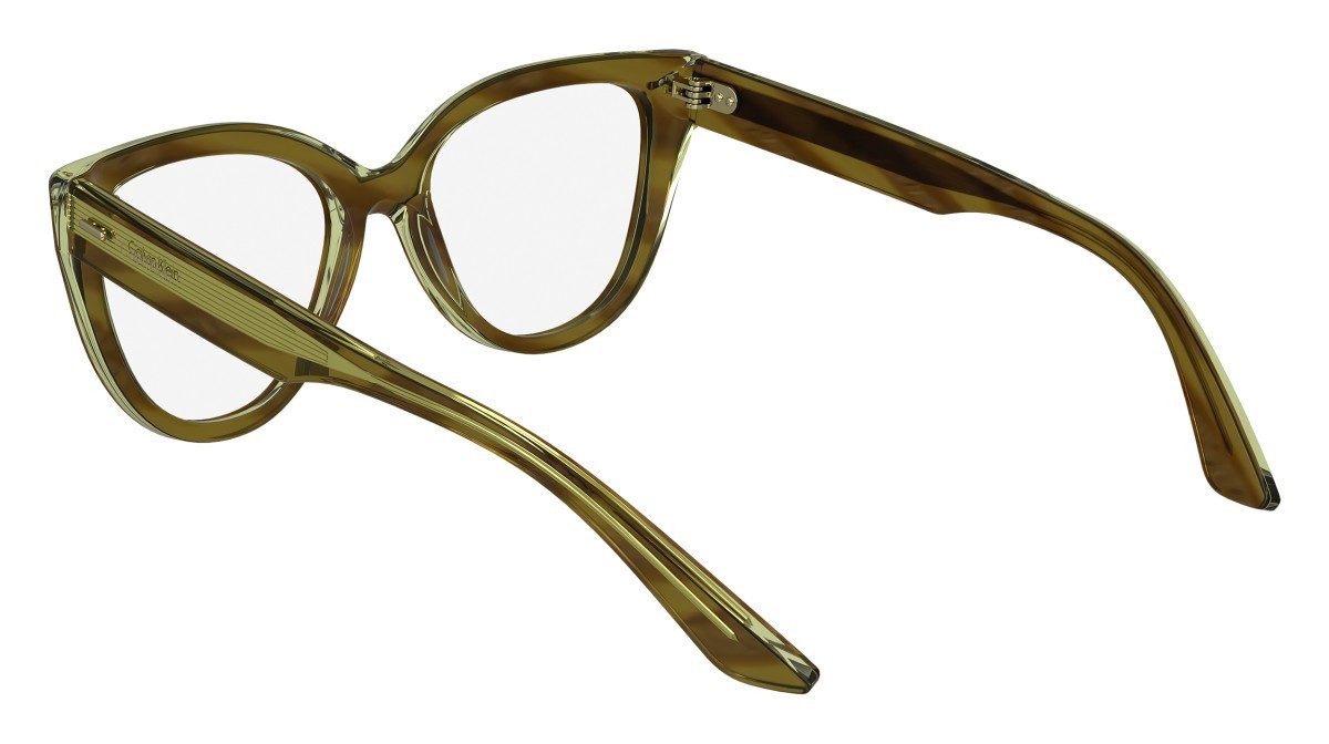 Eyeglasses Calvin Klein CK24514 (216) color striped brown/yellow shape butterfly 