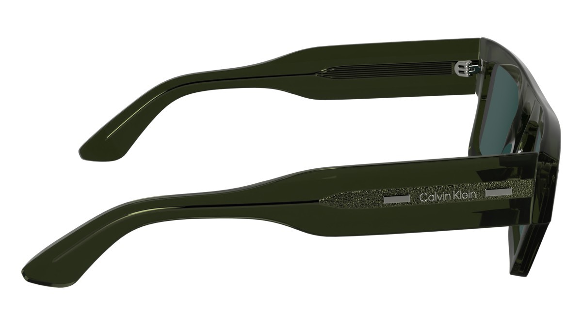 Sonnenbrillen Calvin Klein CK24532S (330) farbe khaki form rechteckig gläser solid petrol