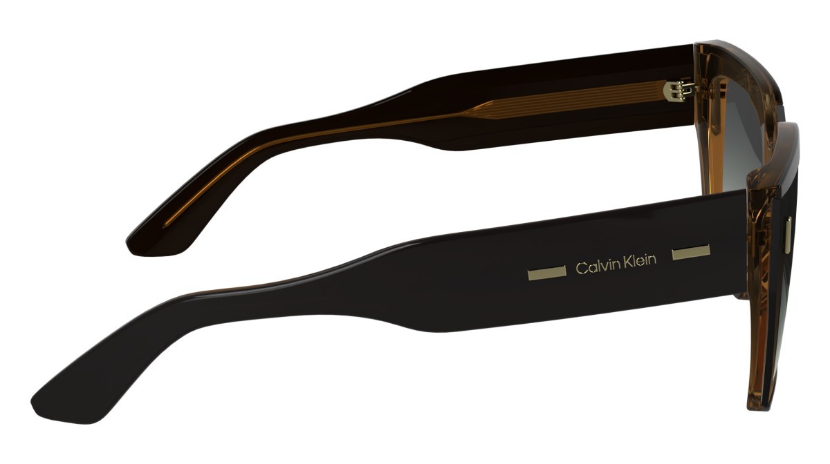 Sunglasses Calvin Klein CK24533S (002) color black/charcoal shape rectangle lenses grey gradient