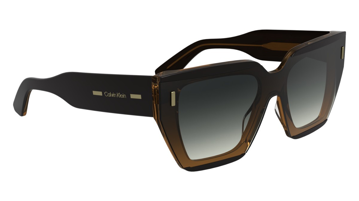 Sunglasses Calvin Klein CK24533S (002) color black/charcoal shape rectangle lenses grey gradient