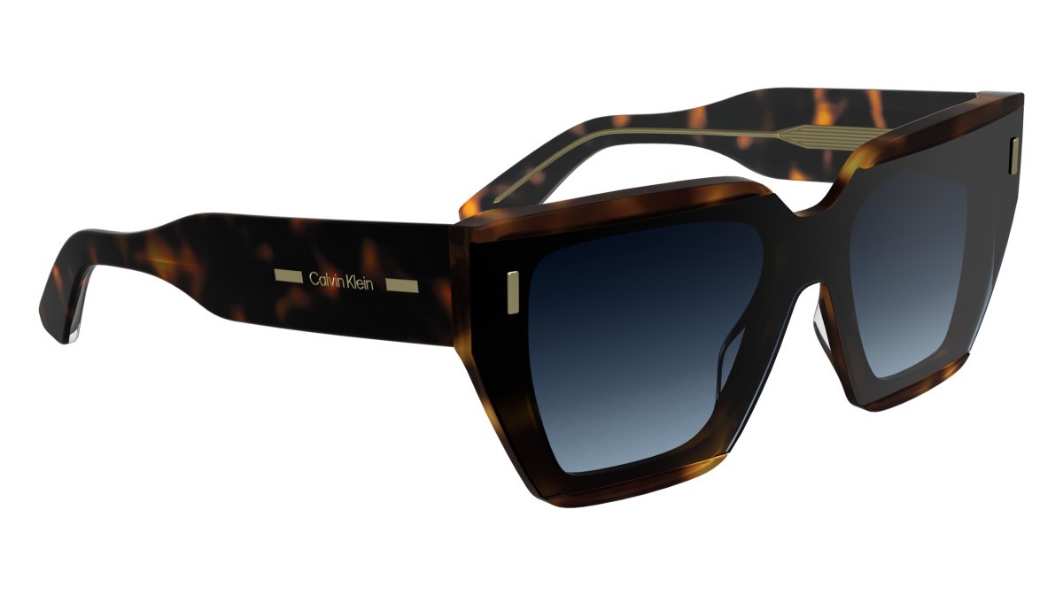 Sunglasses Calvin Klein CK24533S (240) color havana shape rectangle lenses gradient blue