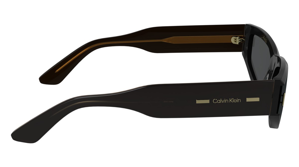 Sonnenbrillen Calvin Klein CK24534S (001) farbe black form cat-eye gläser solid grey