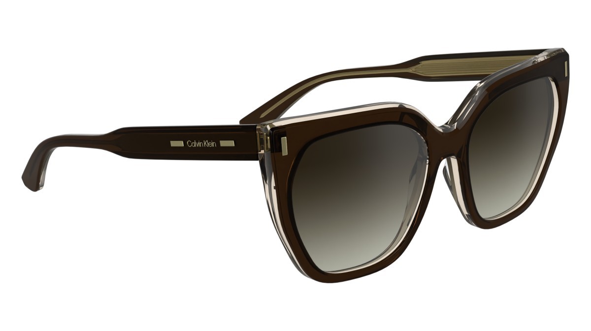 Sunglasses Calvin Klein CK24535S (226) color brown/light brown shape butterfly lenses gradient brown