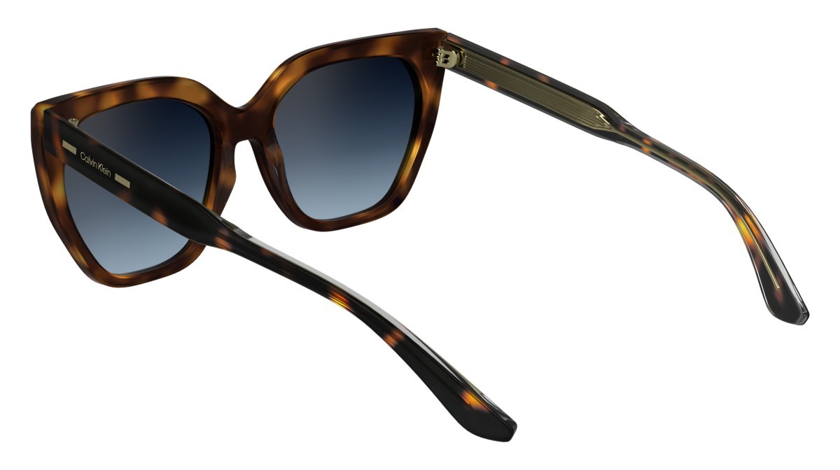 Sunglasses Calvin Klein CK24535S (240) color havana shape butterfly lenses gradient blue