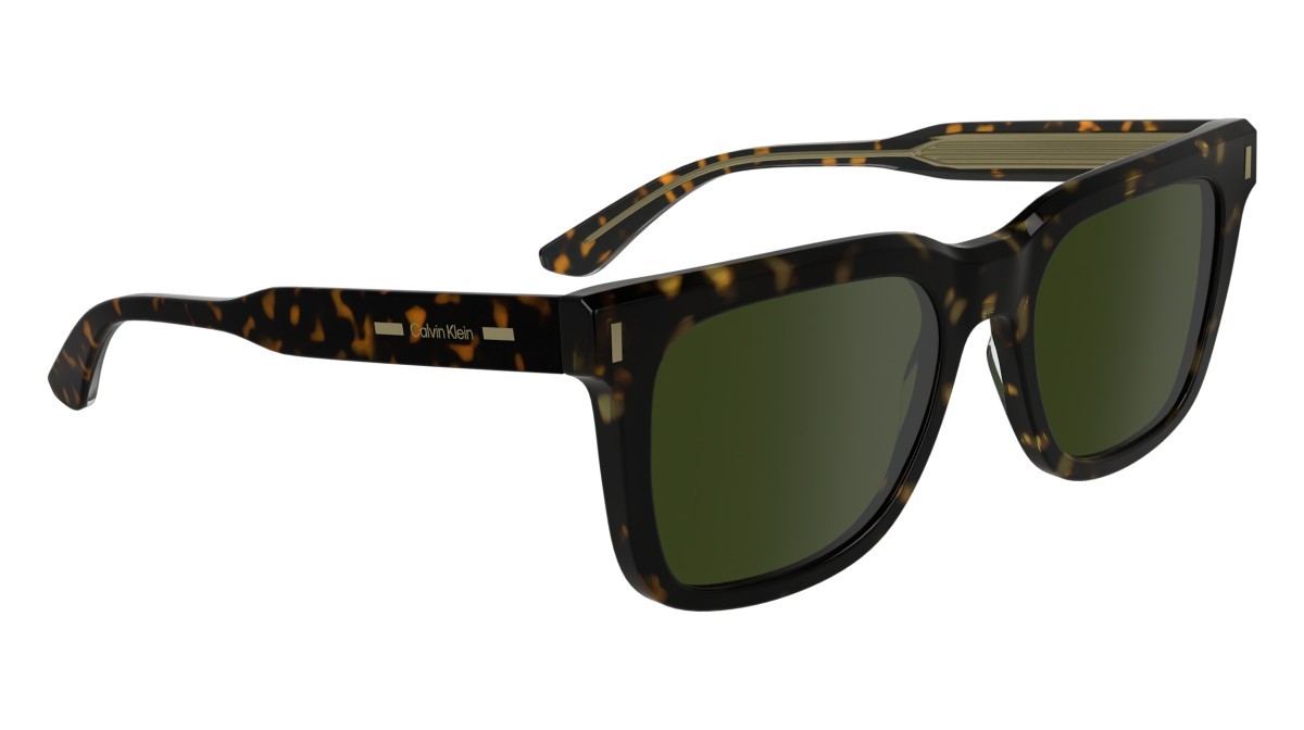 Sunglasses Calvin Klein CK24536S (235) color dark havana shape rectangle lenses solid green