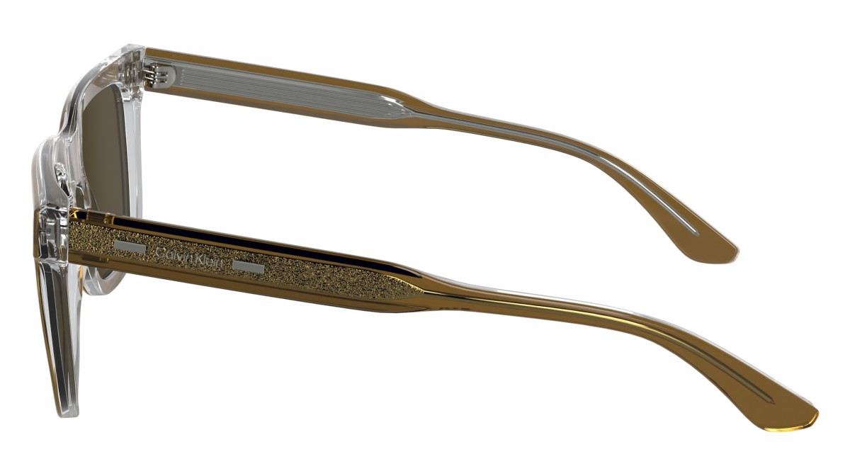 Sunglasses Calvin Klein CK24536S N (280) color light brown/crystal shape rectangle 