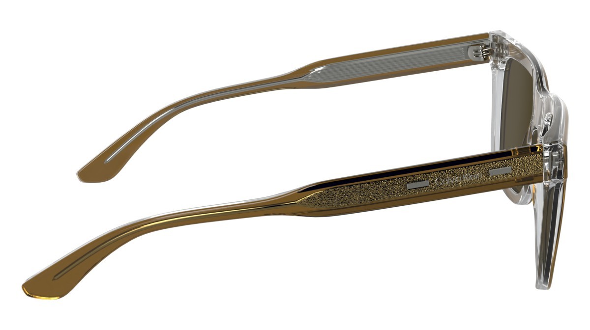 Sunglasses Calvin Klein CK24536S N (280) color light brown/crystal shape rectangle 