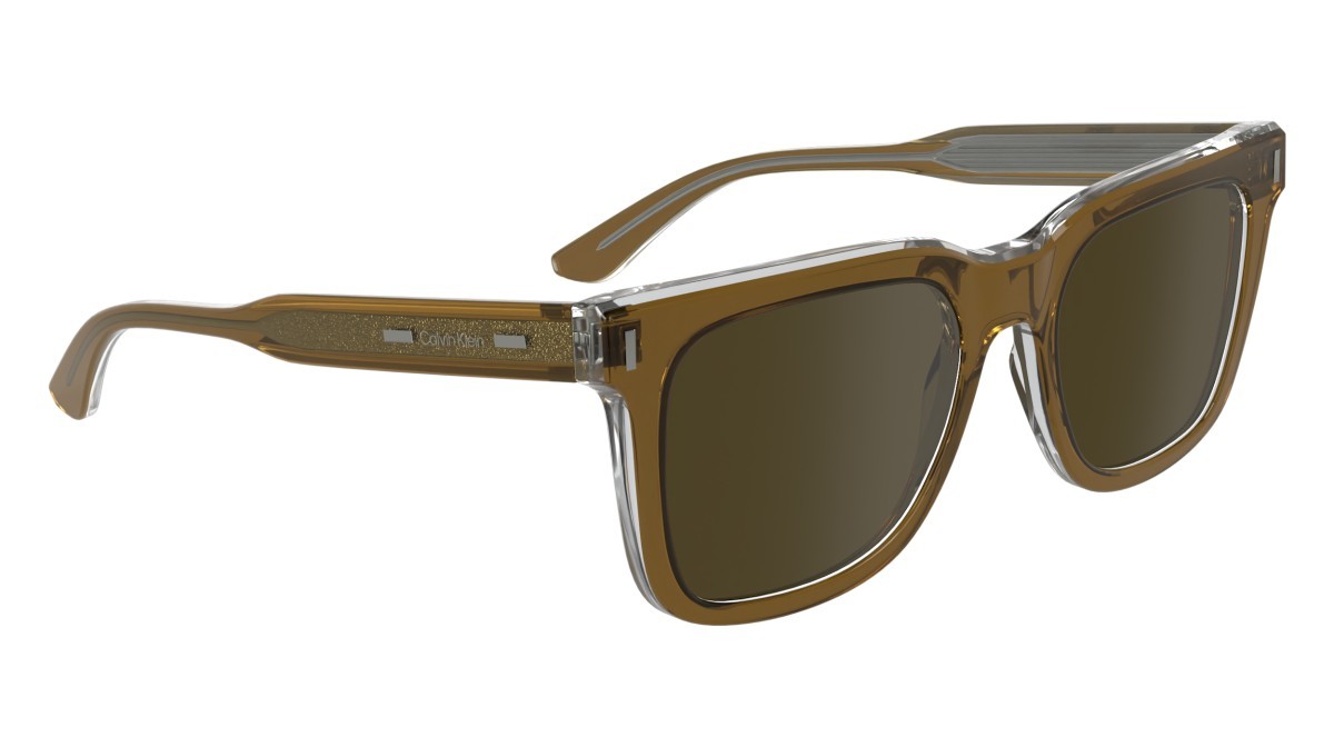 Sunglasses Calvin Klein CK24536S N (280) color light brown/crystal shape rectangle 